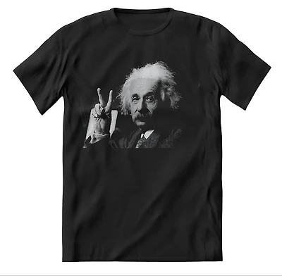 T-EINSTEIN PEACE SIGN-XXL