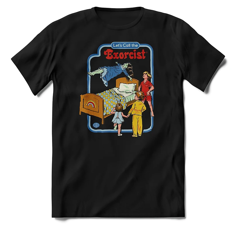 T-SR Let's Call the Exorcist  - Black - X-Large
