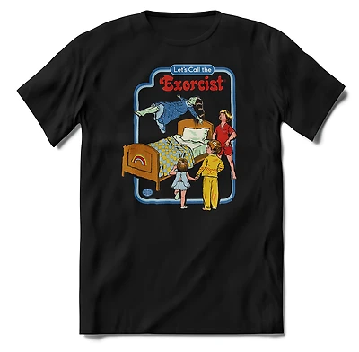 T-SR Let's Call the Exorcist  - Black - X-Large