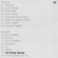 No Rules Sandy [Indie Exclusive Limited Edition White Cassette]