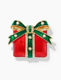 Gift Box Brooch