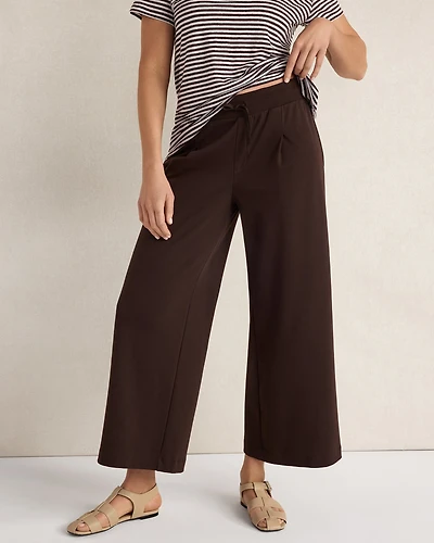 Organic Cotton Interlock Pleated Pants
