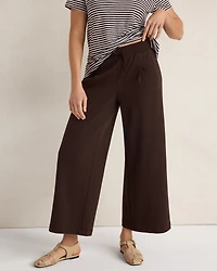 Organic Cotton Interlock Pleated Pants