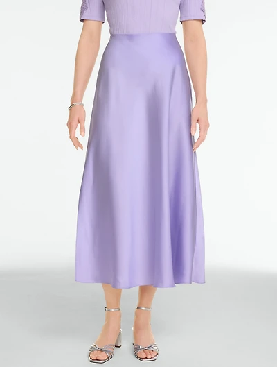Satin Midi Skirt