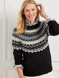 Jacquard Crewneck Sweater - Fair Isle
