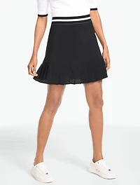 Lightweight Woven Stretch Skort -  Laser Cut