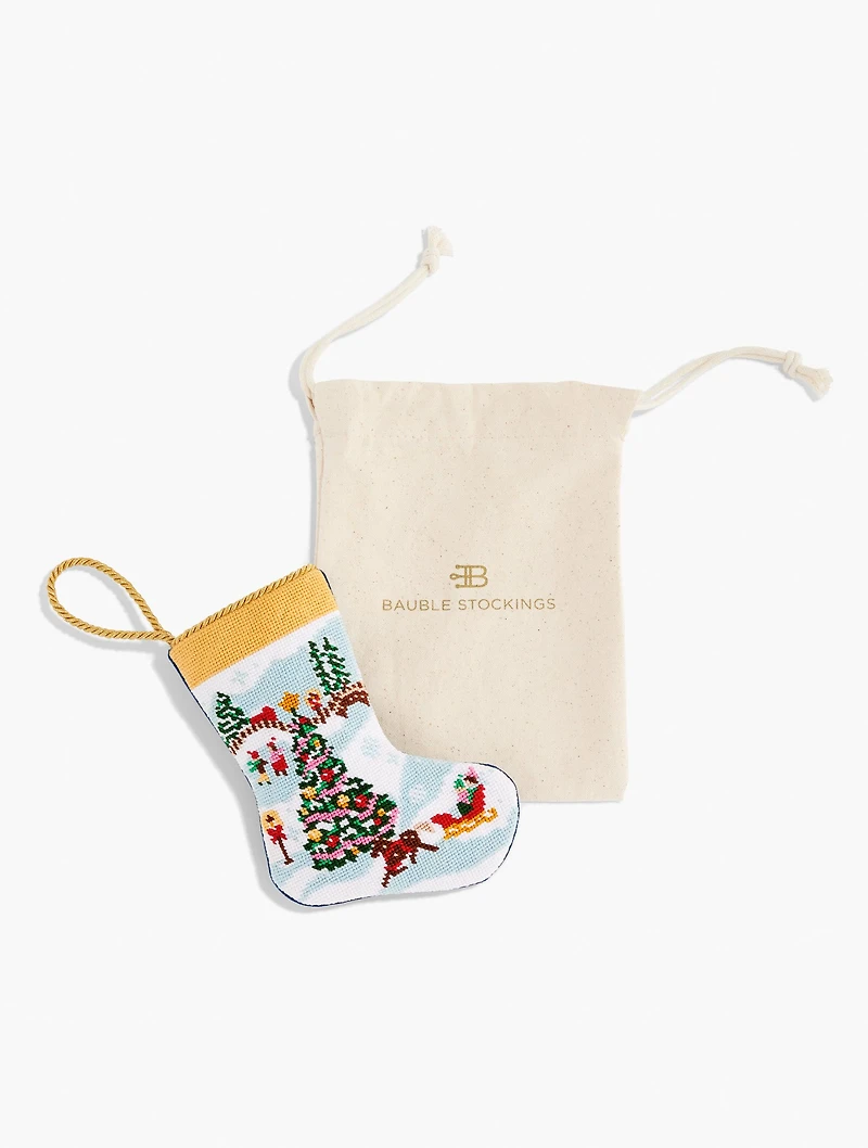 Bauble Stockings® for Talbots Winter Snow