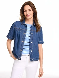 Short Sleeve Jean Jacket - West Coast Wash