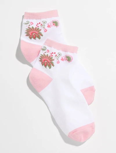 Jubilant Paisley Crew Socks