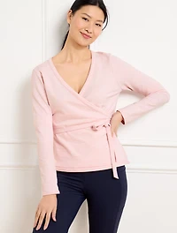 Cozy Crush Ballet Wrap Pullover