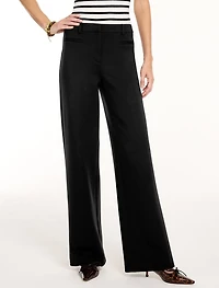 Polished Ponte Wide Leg Pants