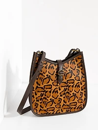 Nadine Calf Hair Saddle Bag