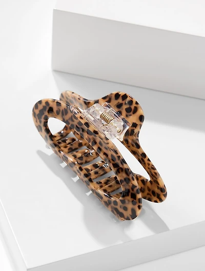 Tricolor Cheetah Hair Clip