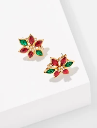 Poinsettia Stud Earrings