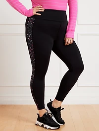 Performance Interlock Leggings - Dynamic Dots