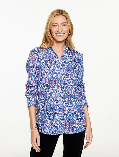 Metallic Modern Classic Shirt - Joyful Damask