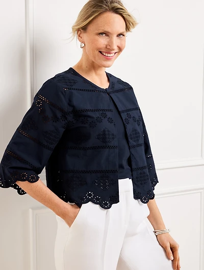 Eyelet Shrug