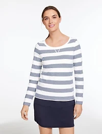 Supersoft Jersey Long Sleeve Tee - Birdie Stripe