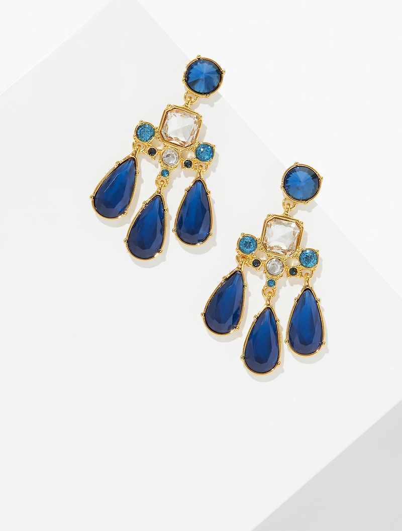 Resplendent Cushion Drop Earrings