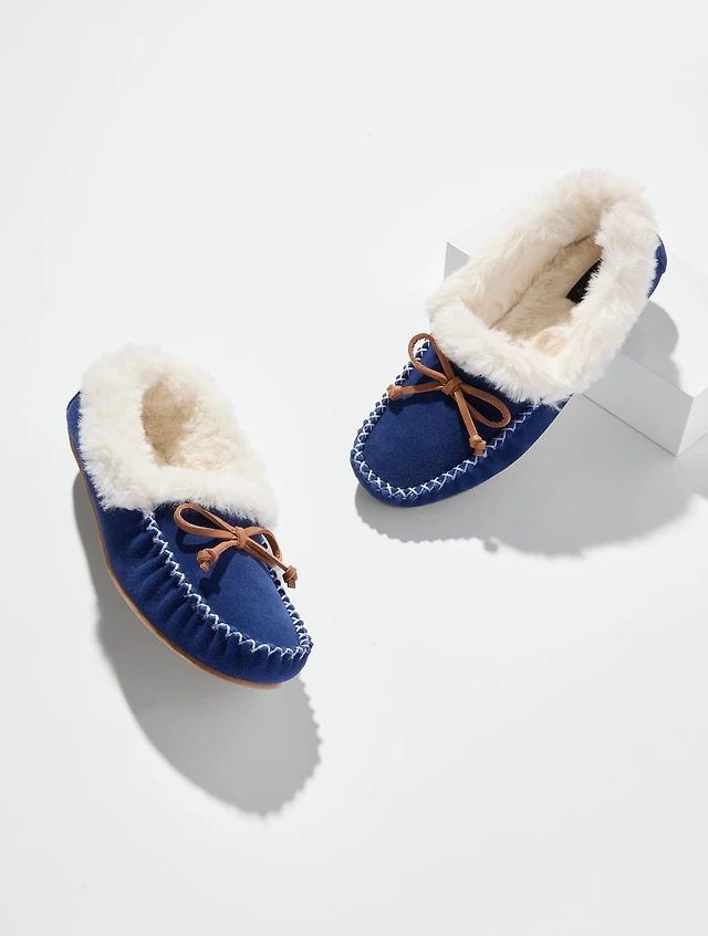 Ruby Suede Moccasins