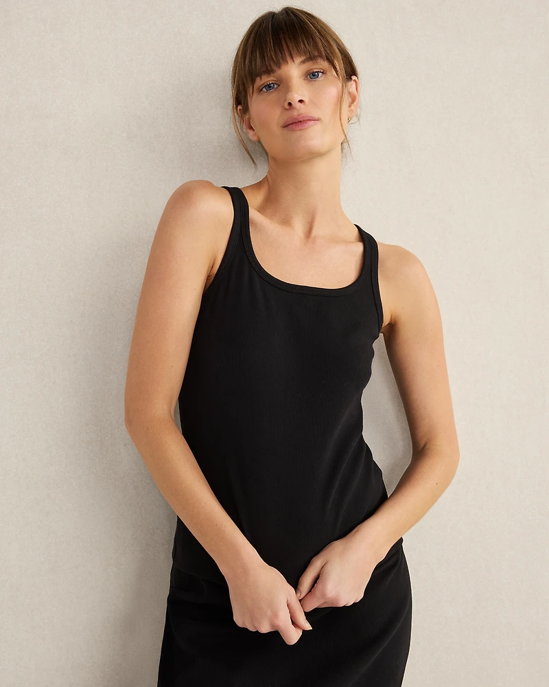 Organic Cotton Rib Knit Tank
