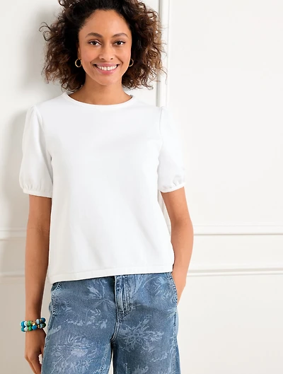 Short Sleeve Terry Sweatshirt