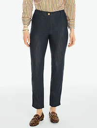 Talbots Hampshire Straight Ankle Pants - Refined Denim