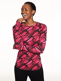 Performance Compression Crewneck Tee - Brushed Lines