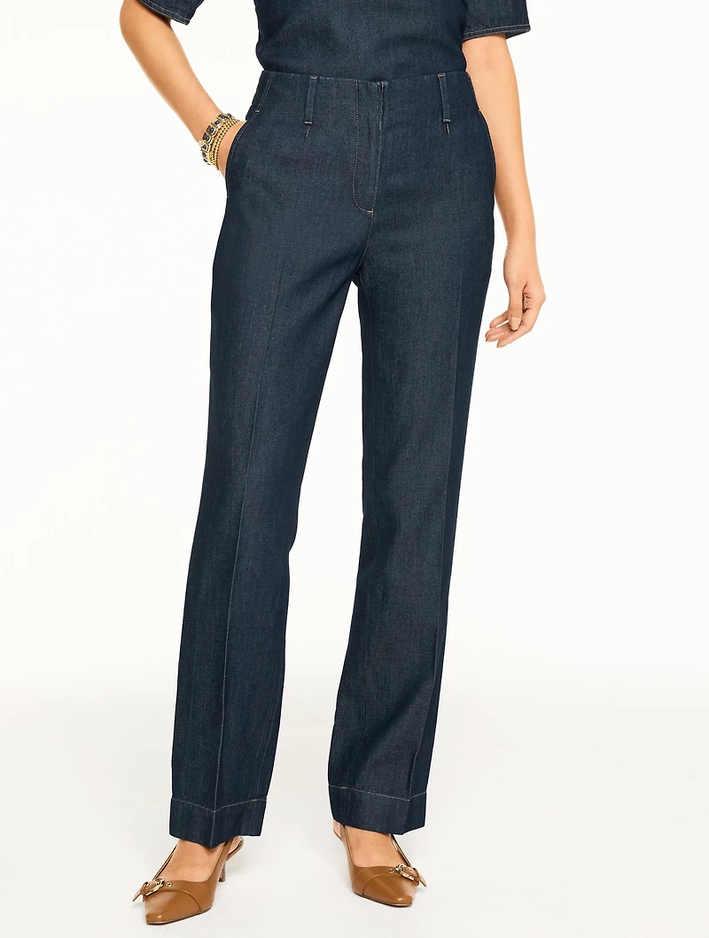 Talbots Southampton Straight Leg Pants - Refined Denim