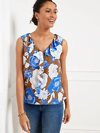 Ruffle Top - Stunning Floral