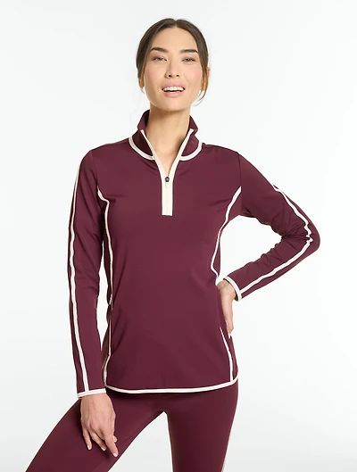 Out & About Half-Zip Pullover - Contrast Stripe