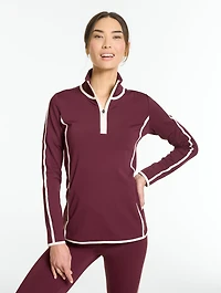 Out & About Half-Zip Pullover - Contrast Stripe