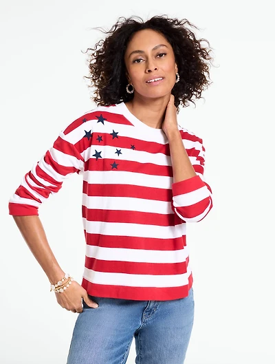 Embroidered French Terry Sweatshirt
