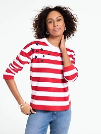 Embroidered French Terry Sweatshirt