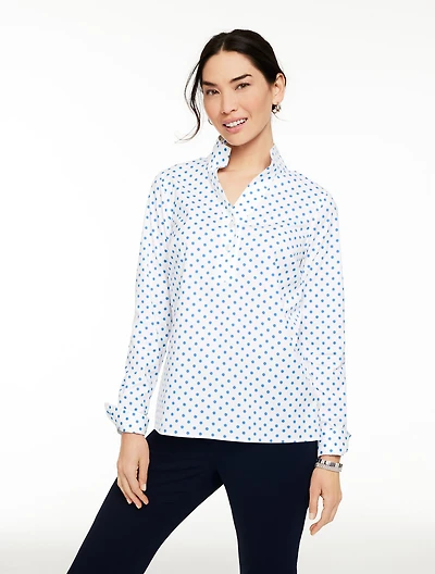 Non-Iron Tunic Popover - Lovely Dot