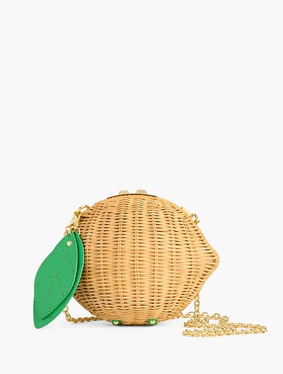 Lemon Wicker Bag 