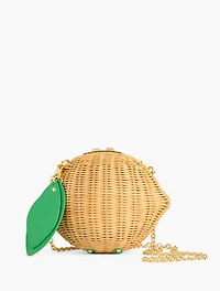 Lemon Wicker Bag 