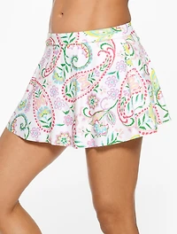 Aqua Club Flounce Swim Skirt - Island Paisley