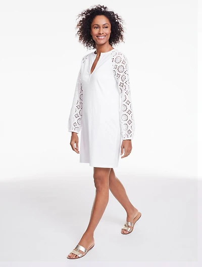 Aqua Club Eyelet Jersey Dress Cover-Up