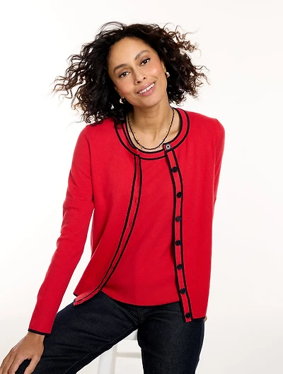 Charming Cardigan - Tipped
