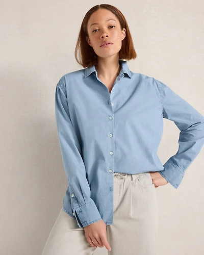 The Daily Shirt Garment-Dyed Organic Cotton Poplin