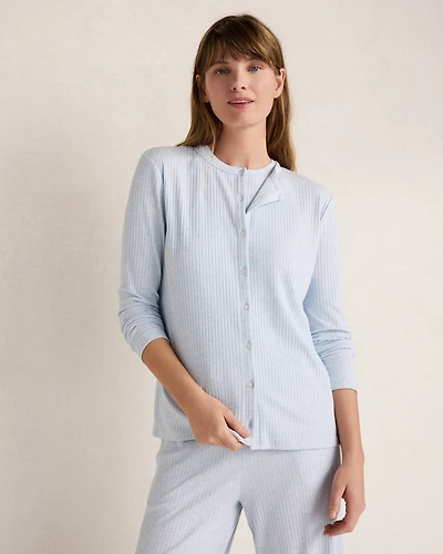 Resti Drapey Rib Knit Cardigan