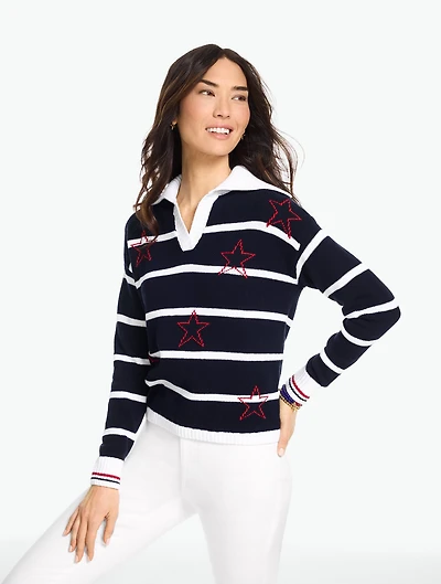 Star Johnny Collar Pullover