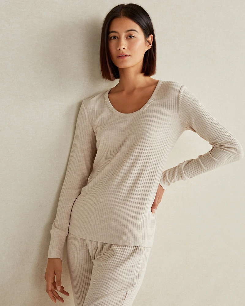 Drapey Rib Knit Top