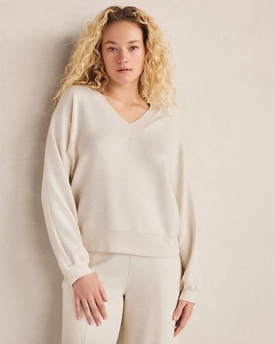 Soft Knit V-Neck Top