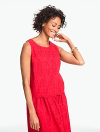 Marquise Eyelet Shell