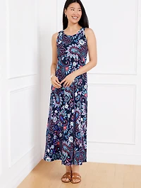Sleeveless A-Line Jersey Dress