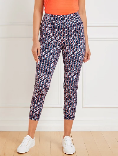 Performance Interlock Capri Leggings