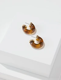 Resin Hoop Earrings