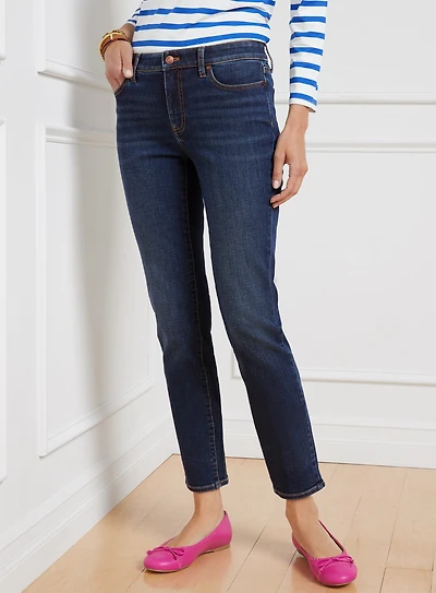 Slim Ankle Jeans - Providence Wash Curvy Fit